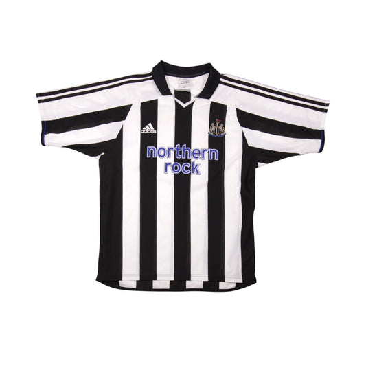 2004/05 Newcastle United home shirt front, black and white stripes with Northern Rock sponsor