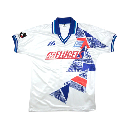 Front view of 1993/94 Yokohama Flügels home shirt by Mizuno