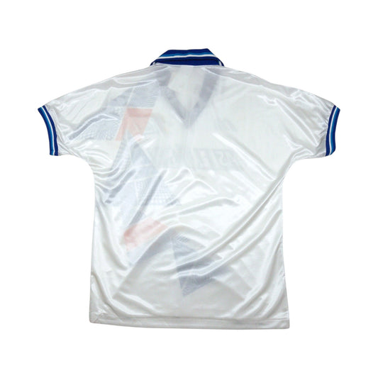 Back view of 1993/94 Yokohama Flügels home shirt, plain without name or number