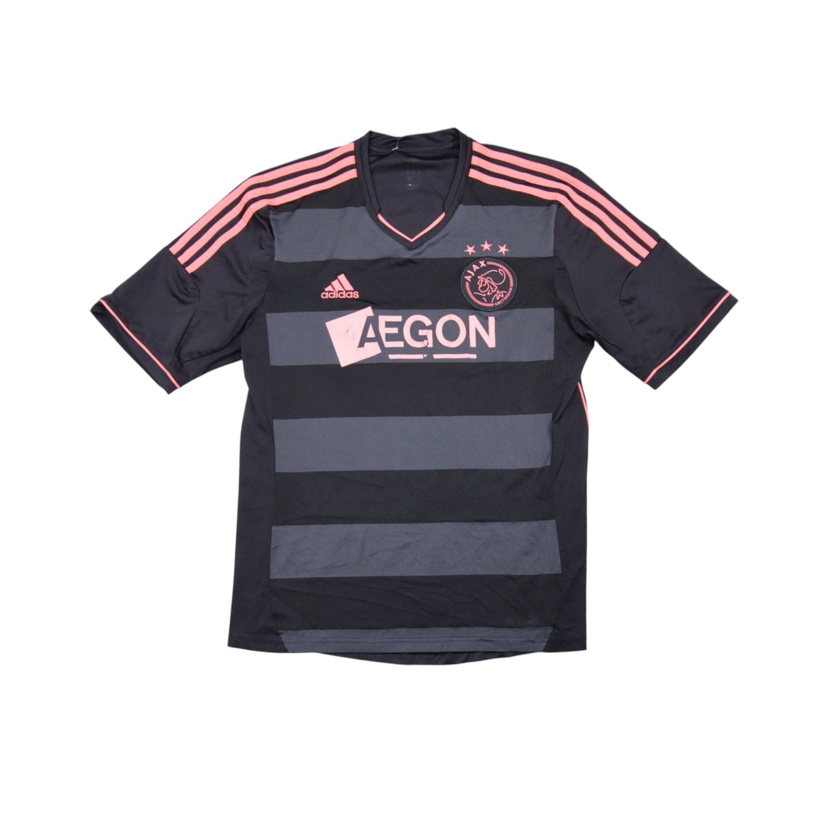 2013/14 Ajax away shirt front view showing AEGON sponsor and adidas branding