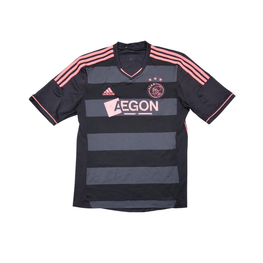 2013/14 Ajax away shirt front view showing AEGON sponsor and adidas branding