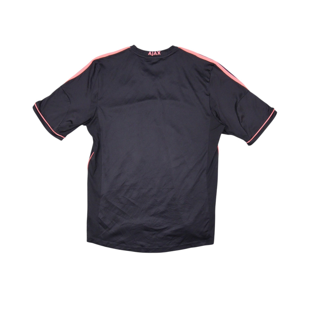 2013/14 Ajax away shirt back view showing AJAX text on collar