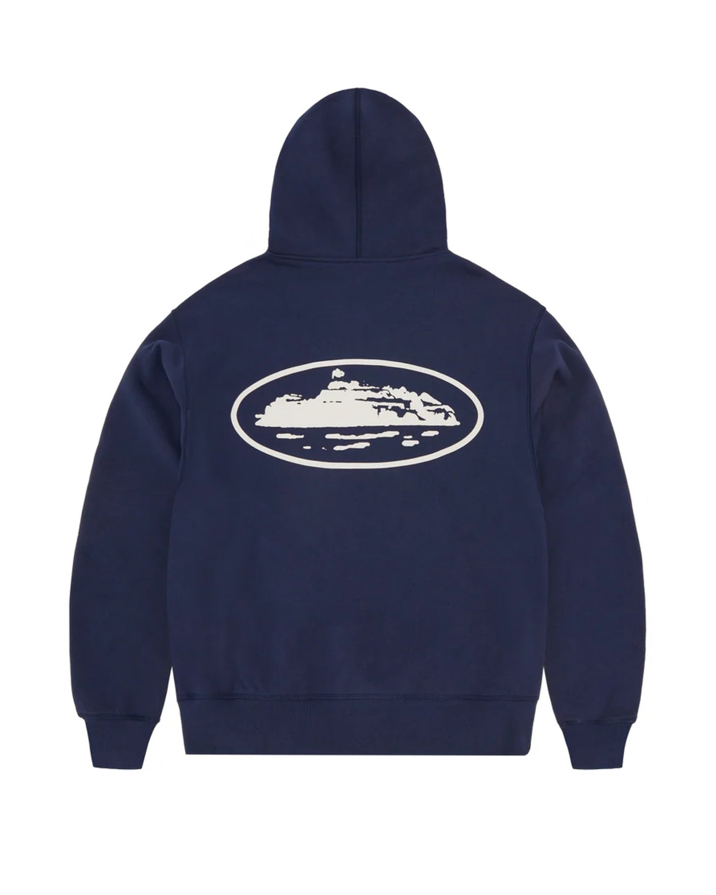 Corteiz Puff Print Zip Hoodie (Blue / Green / Navy)