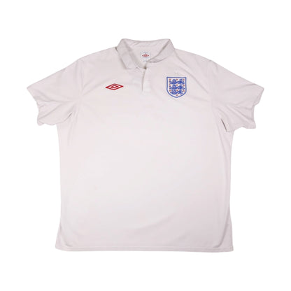 England 2009/10 home shirt front view showing Umbro logo and crest