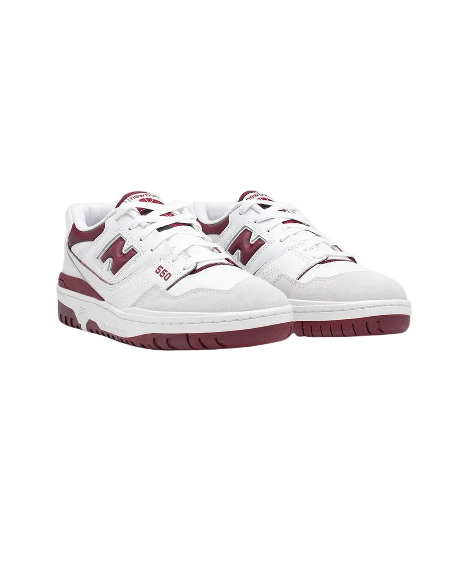 New Balance 550 White / Burgundy / Cyan