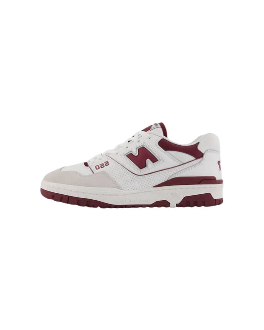 New Balance 550 White / Burgundy / Cyan