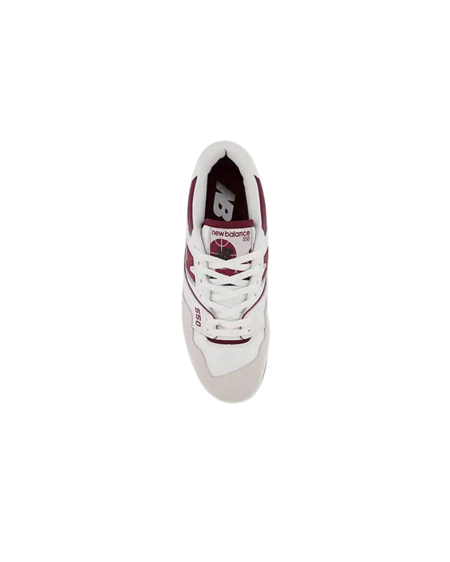 New Balance 550 White / Burgundy / Cyan