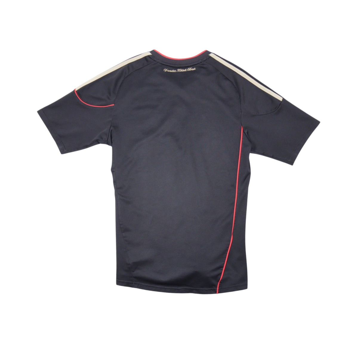 Back view of 2010/11 Germany away football shirt showing plain back and adidas shoulder stripes