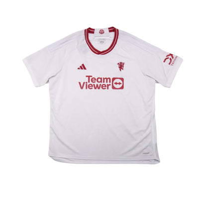 2023/24 Manchester United third shirt front view with TeamViewer sponsor and adidas logo