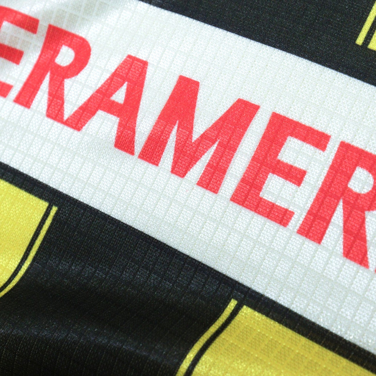 Close-up of the Interamerican sponsor print