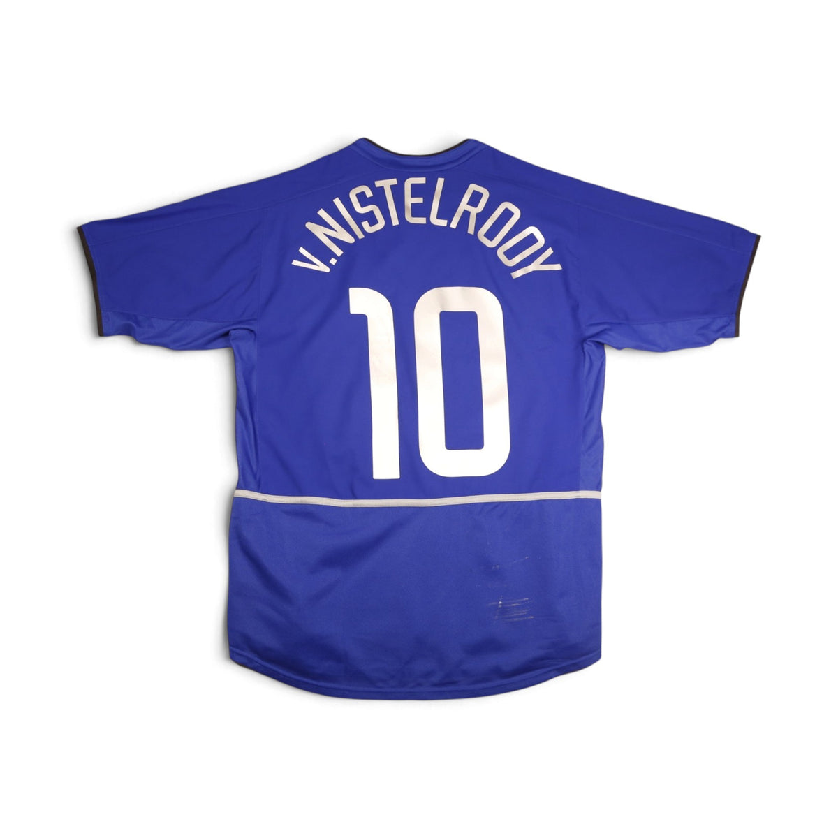 Back view of 2002/03 Manchester United third shirt showing V. NISTELRODY and number 10