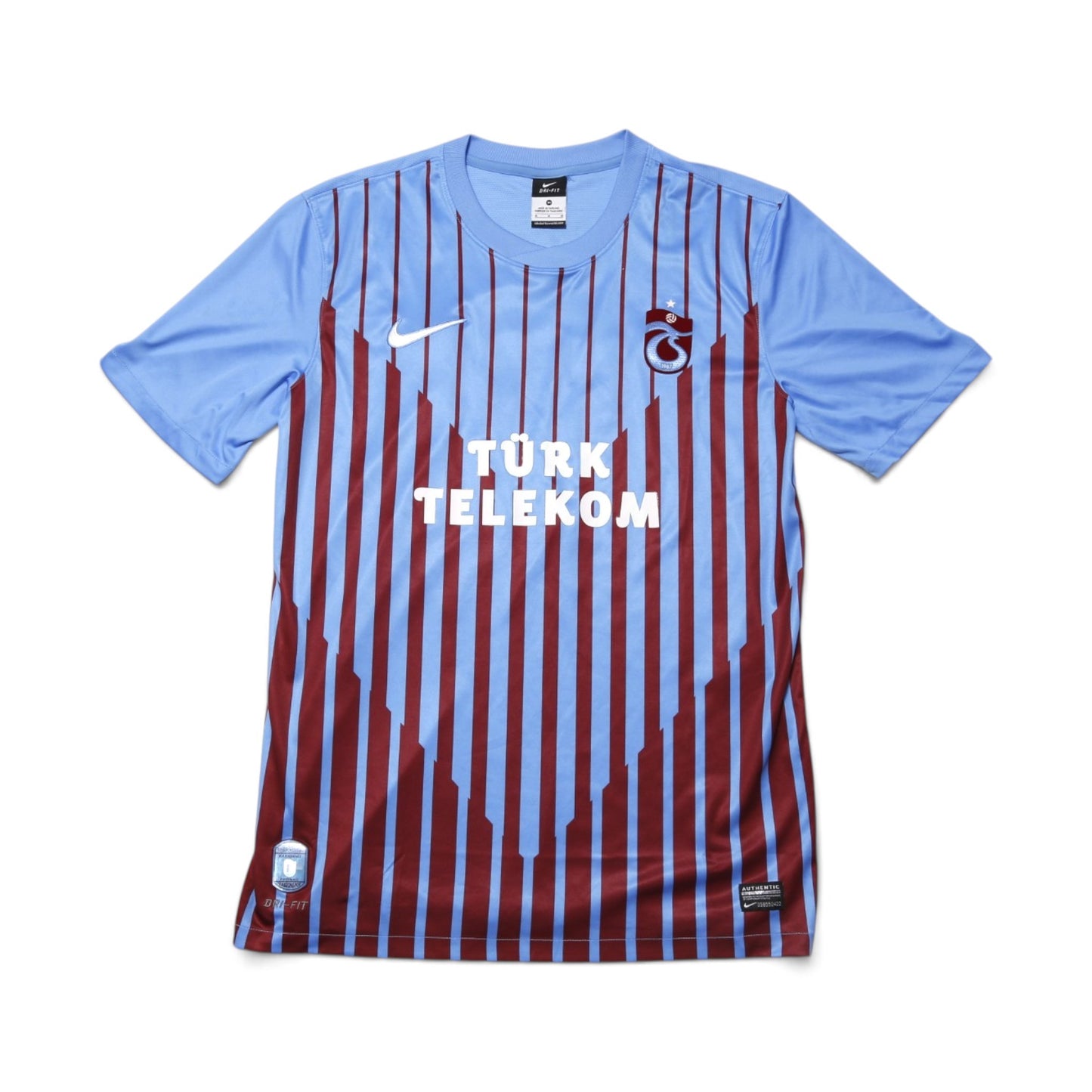 Trabzonspor 2012/13 home shirt front view with Türk Telekom sponsor