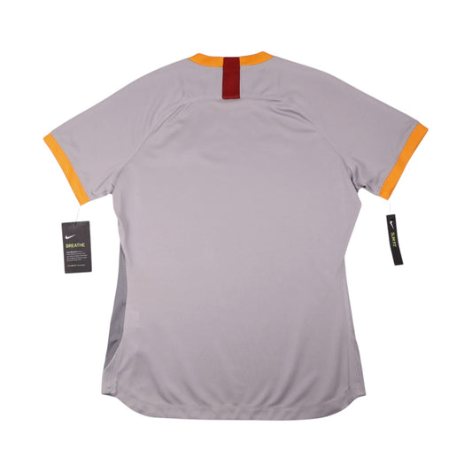 Galatasaray 2019/20 third shirt back view, grey with red mesh panel at neck