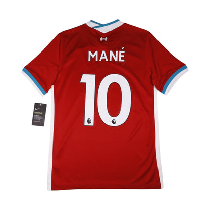 Liverpool 2020/21 home shirt back with Mané and number 10 printed