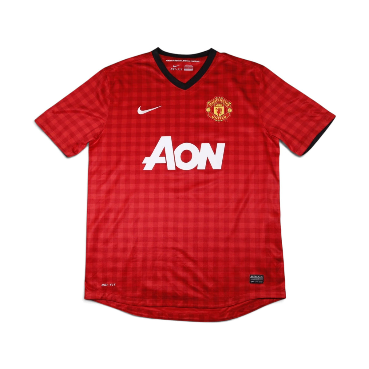 Manchester United 2012/13 home shirt front, Nike, AON sponsor, L