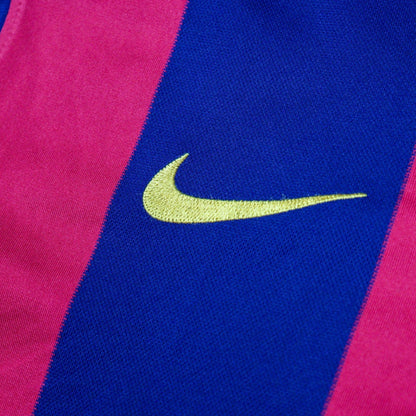 Close-up of the Nike swoosh embroidery