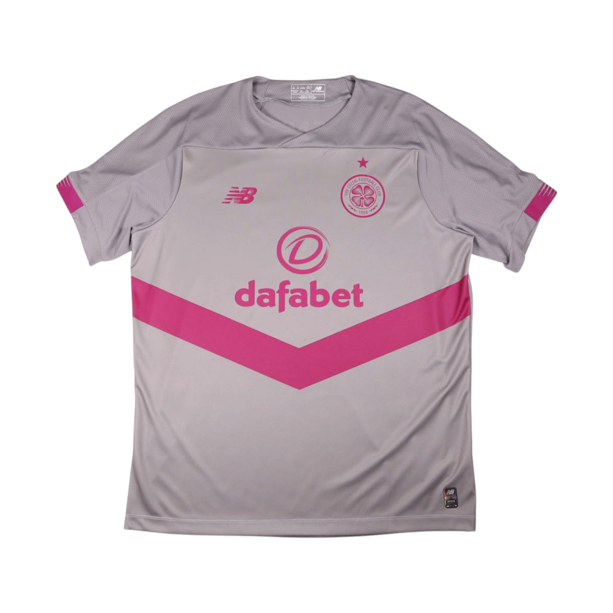 Celtic 2019/20 third shirt front view showing Dafabet sponsor and crest