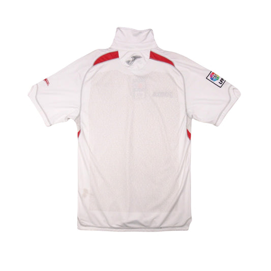 Back view of the 2009/10 Sevilla home shirt showing the La Liga sleeve patch