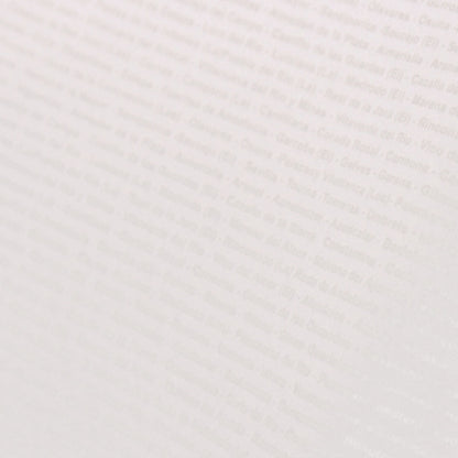 Close-up of the printed pattern of town names on the shirt fabric
