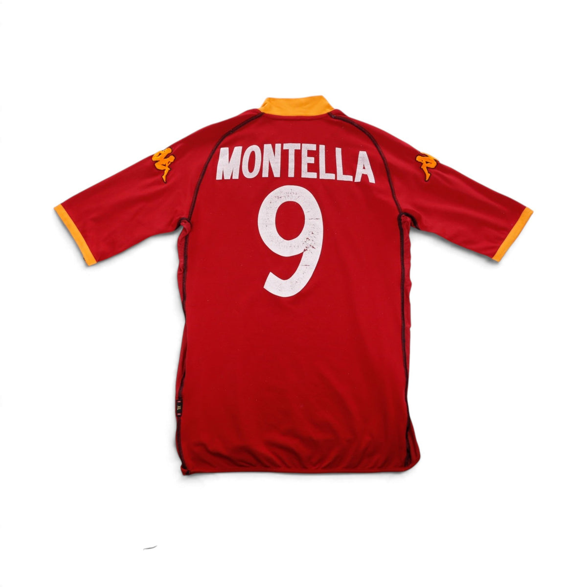 2002/03 AS Roma home shirt back, printed Montella and number 9