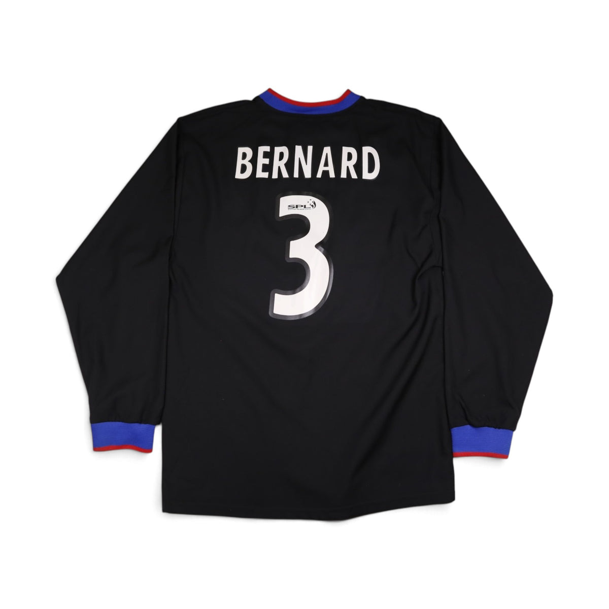 Back of Rangers away shirt showing Bernard and number 3