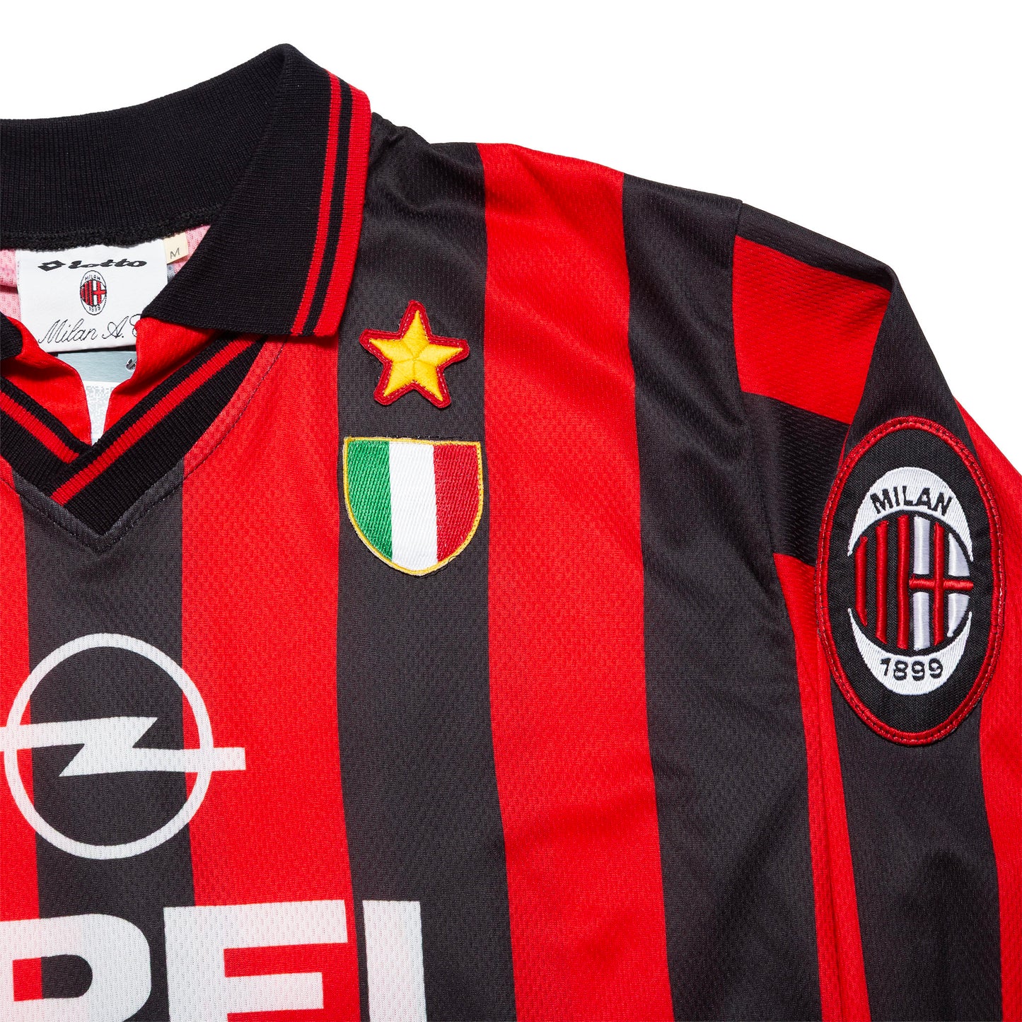 1996/97 Milan L/S Home Shirt Baggio #18 (M)