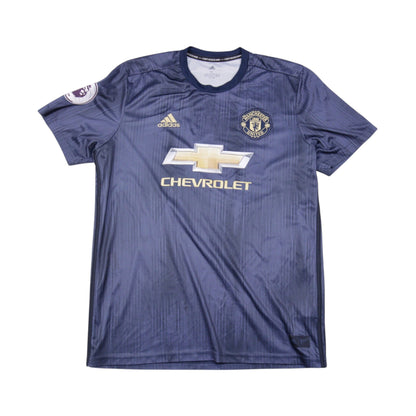 Front of 2018/19 Manchester United third shirt with Chevrolet sponsor and adidas logo