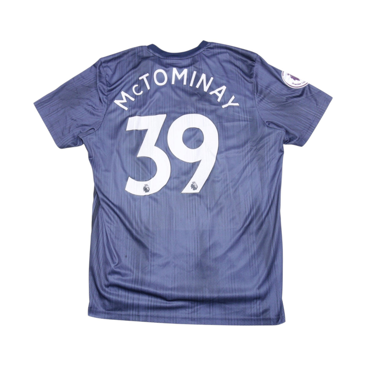 Back of 2018/19 Manchester United third shirt showing McTominay 39 print