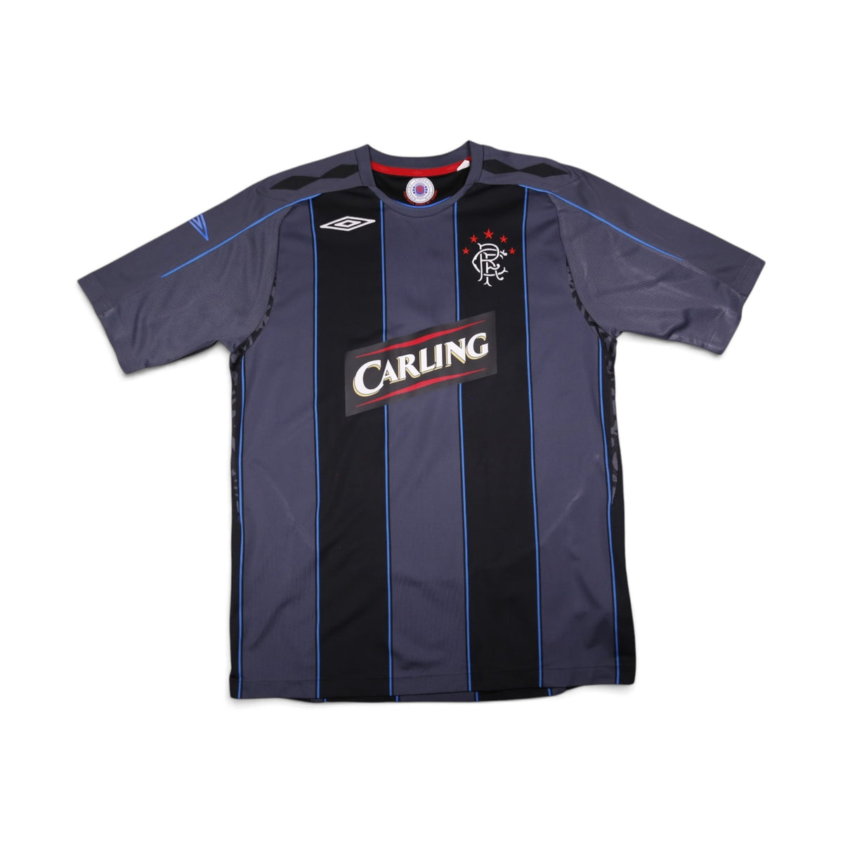 Rangers 2007/08 away shirt front view with Carling sponsor and Umbro logo