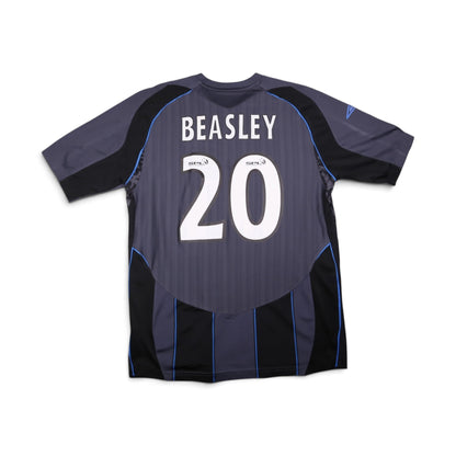 Rangers 2007/08 third shirt back view with Beasley 20 printed
