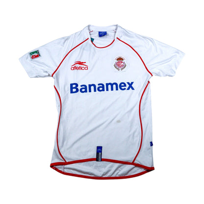 Deportivo Toluca away shirt front, white with red trim and Banamex sponsor