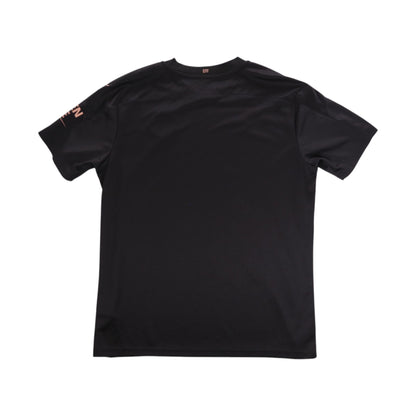 Manchester City 2020/21 away shirt back, plain black with Puma branding on sleeve