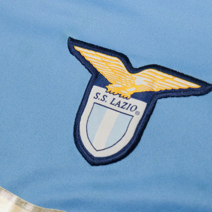 Close-up of the S.S. Lazio crest with eagle and shield