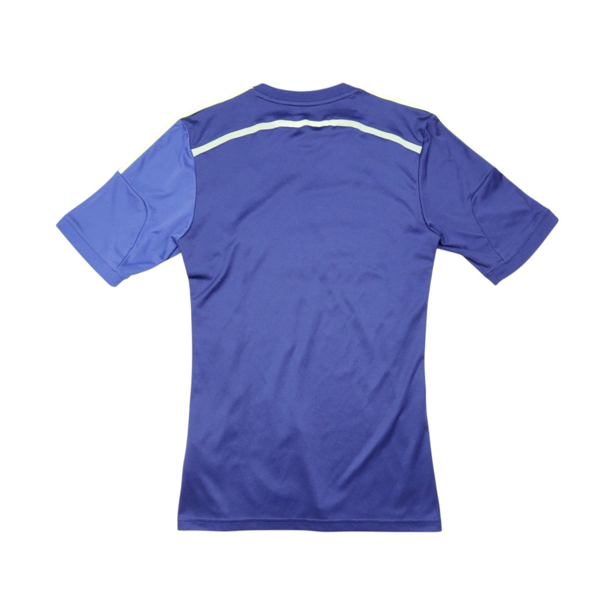Back view of 2014/15 Ajax away football shirt showing navy and blue panels