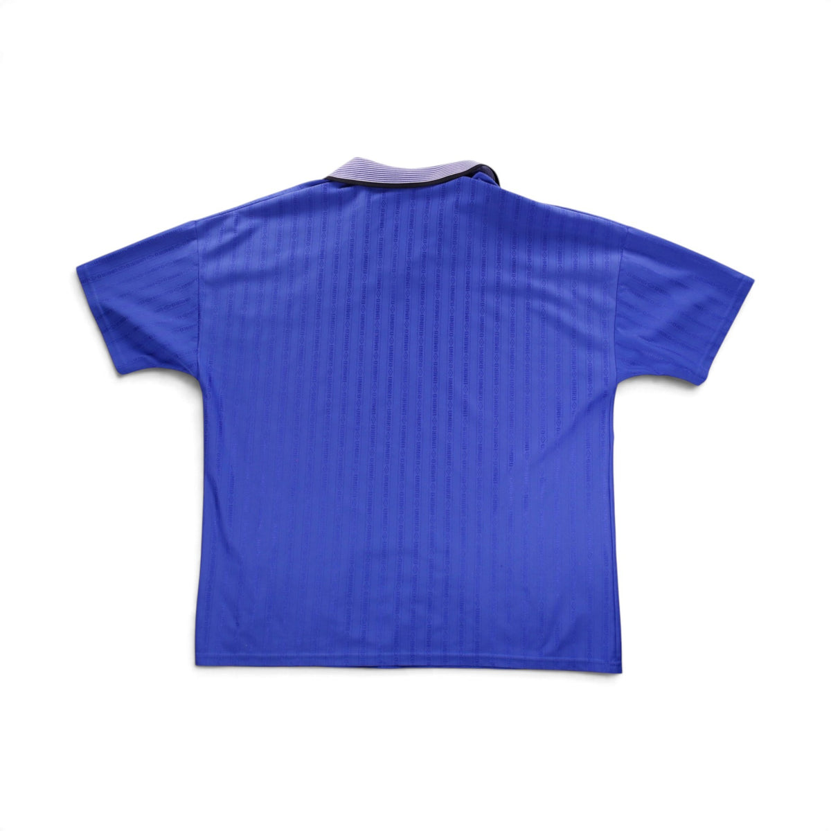 Everton 1995/96 home shirt back view showing jacquard pattern