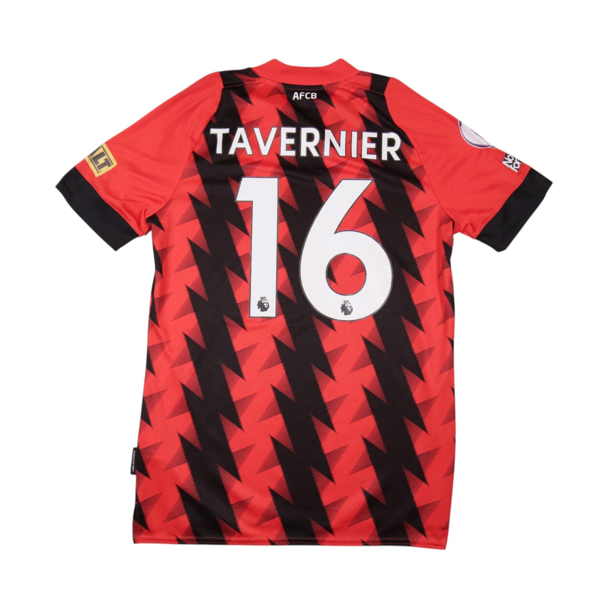 AFC Bournemouth home shirt back with Tavernier 16 printed