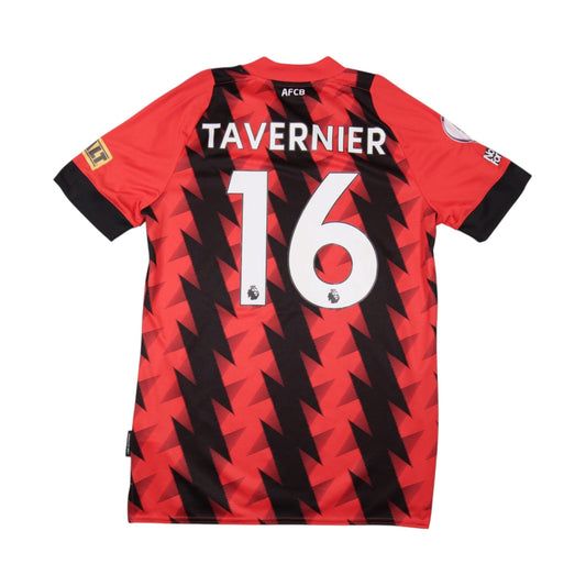 AFC Bournemouth home shirt back with Tavernier 16 printed
