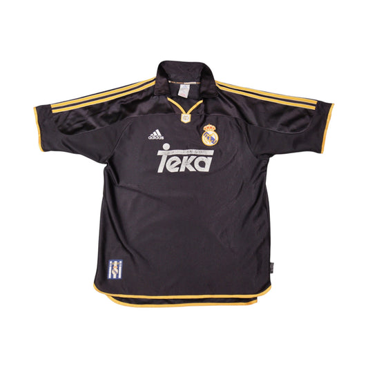 1999/00 Real Madrid away shirt front view with Teka sponsor and adidas logo