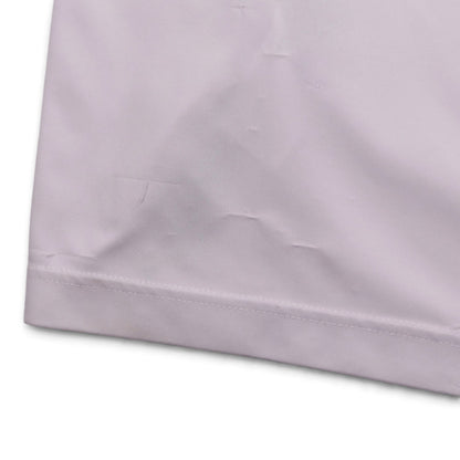 Close-up of the hem showing minor fabric creasing