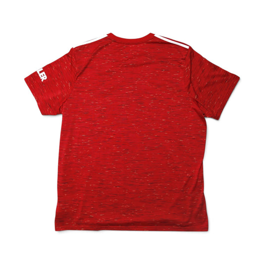 Manchester United 2020/21 home shirt front view with Chevrolet sponsor and adidas logo