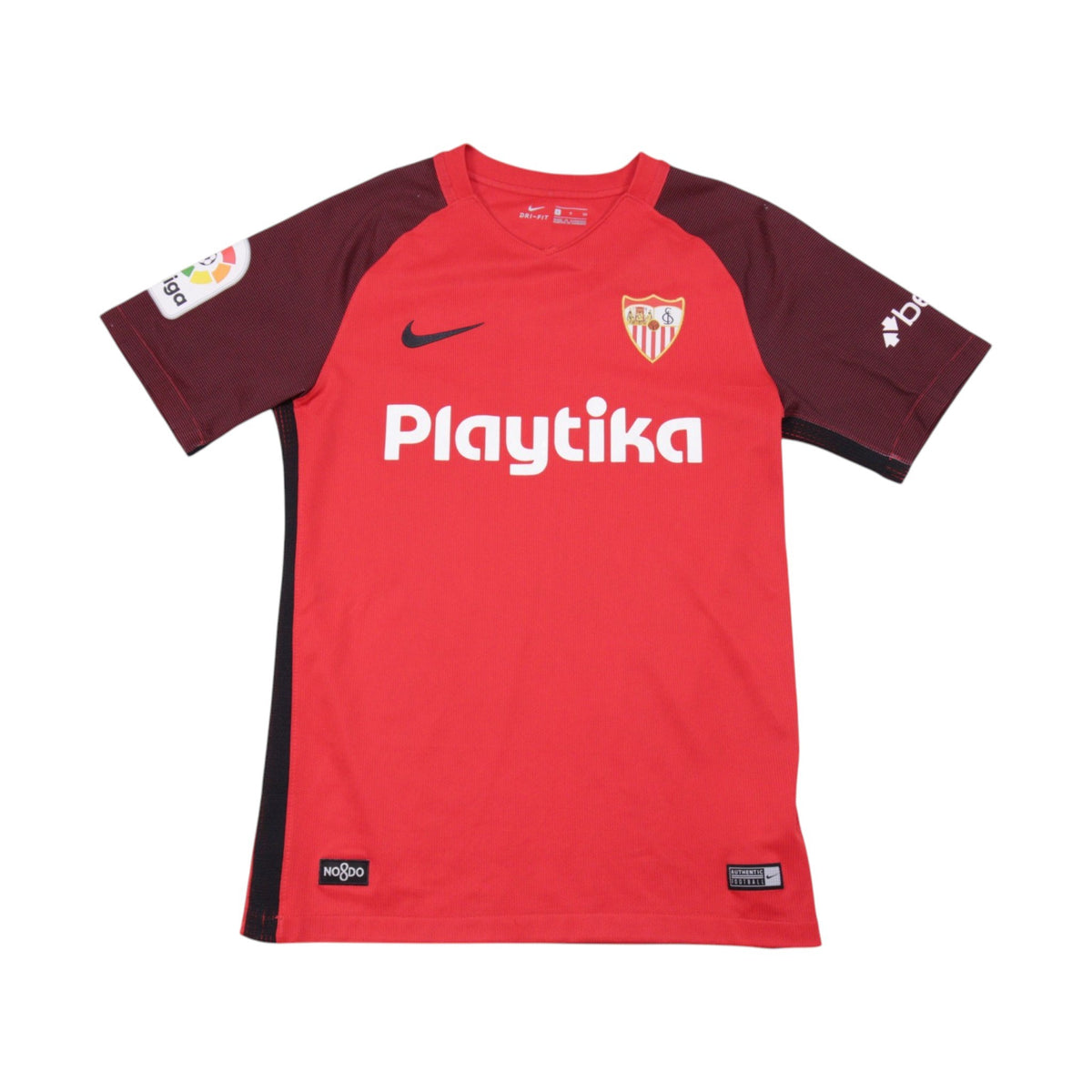 Front view of 2018/19 Sevilla away football shirt with Playtika sponsor