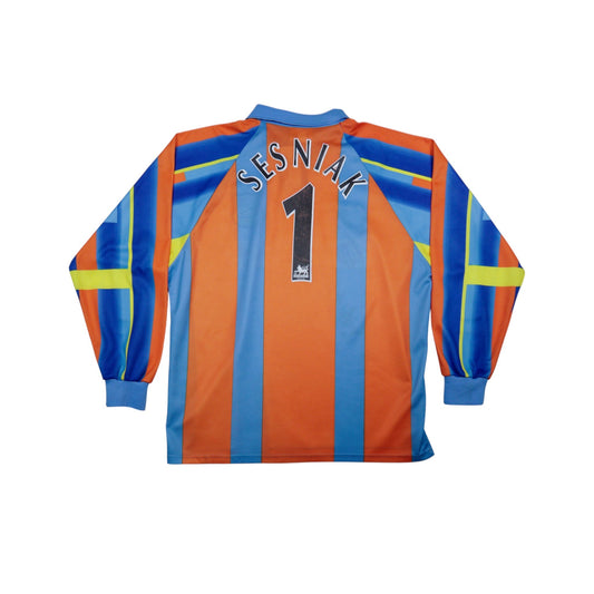 Back of Tottenham Hotspur goalkeeper shirt printed with Sesniak and number 1