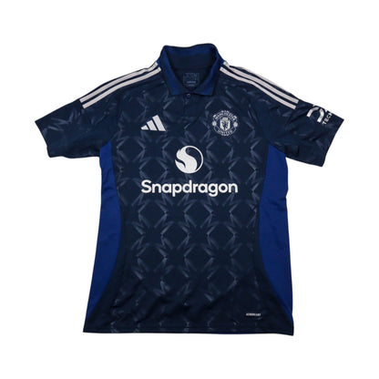 Manchester United 2024/25 away shirt front view with Snapdragon sponsor and adidas crest