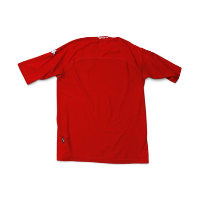 Wales 2004/05 home shirt full back view, red with Kappa logo on sleeves