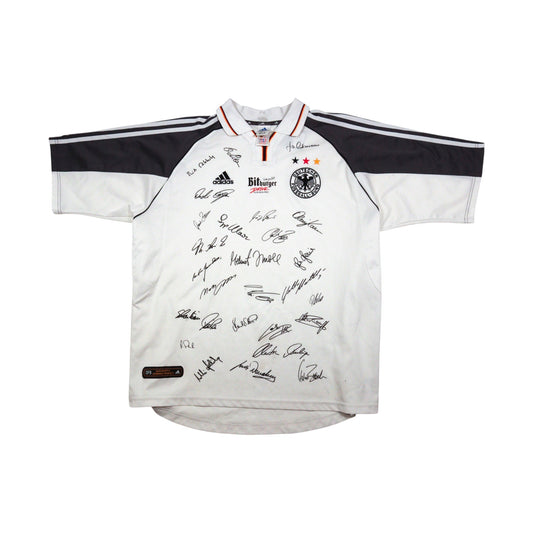 Germany 2000/02 home shirt front with squad signatures