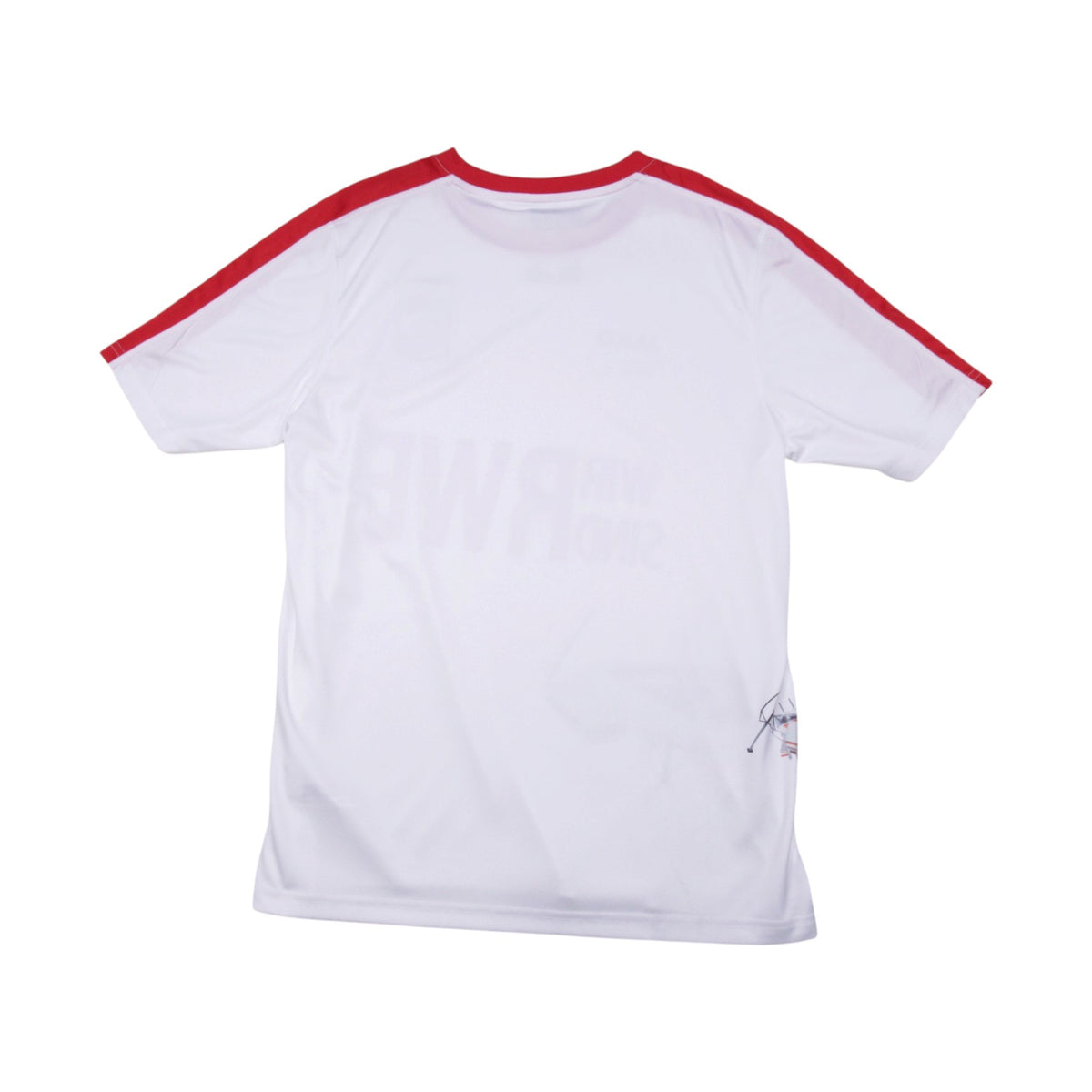 Back of 2016/17 Rot-Weiss Erfurt special edition shirt showing plain red and white design