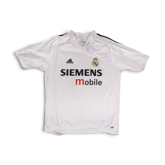 Back of 2004/05 Real Madrid home shirt, blank with no name or number
