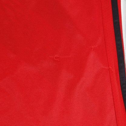 Close-up of fabric showing a small snag near the side seam