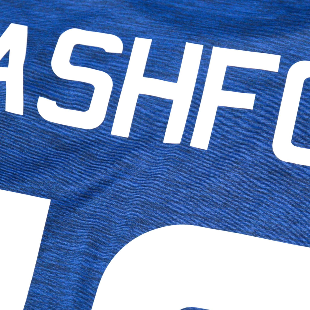 Close-up of Rashford name print on the back