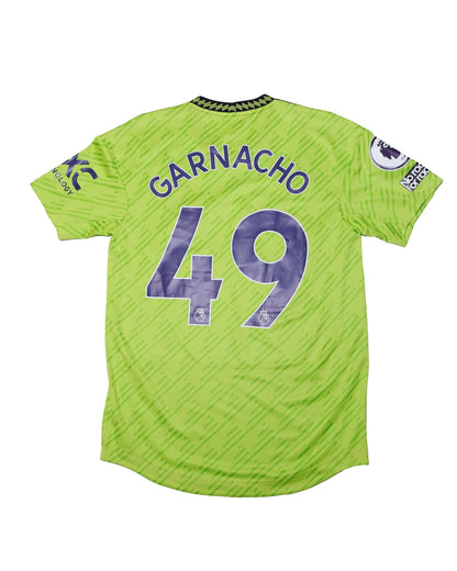 2022-23 Manchester United Match Issue Away Jersey Granacho #49 Adidas